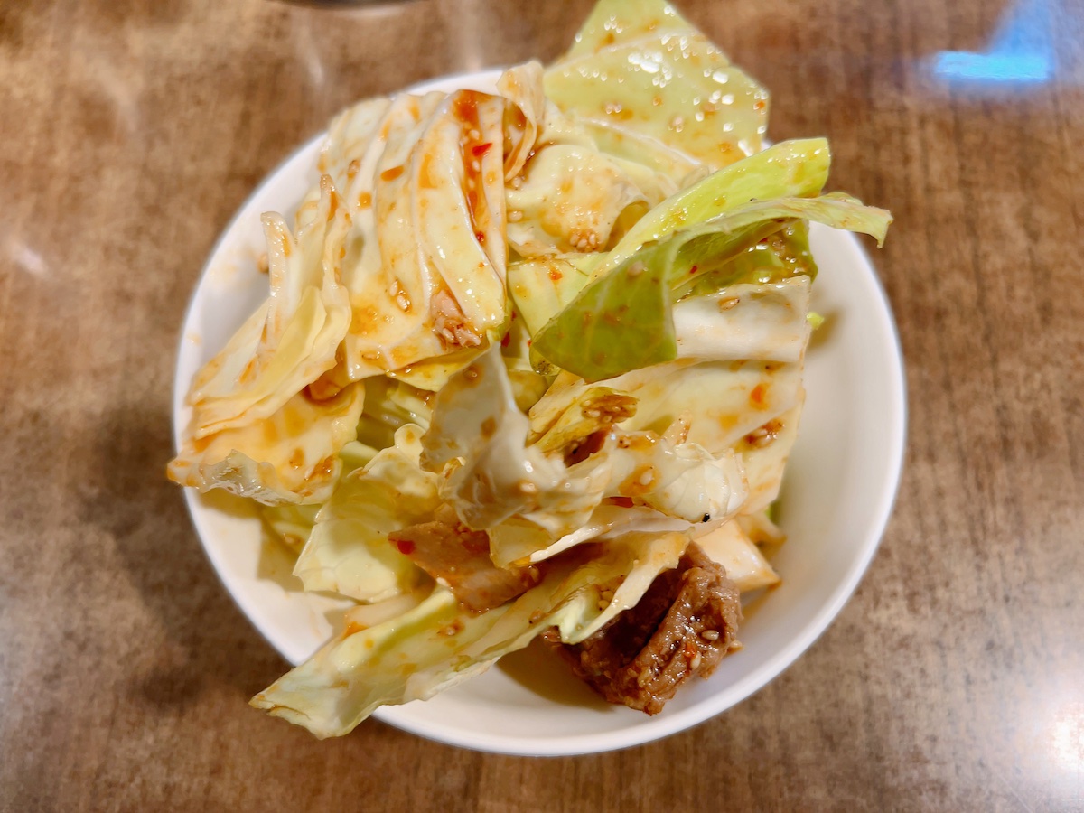 「ラーメン チョップ」のキャベチャー