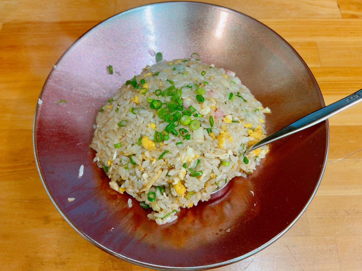 「種実担々麺 菊川」の半炒飯